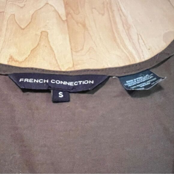 French Connection Brown Wrap Tank Top Women’s Small - Picture 2 of 4